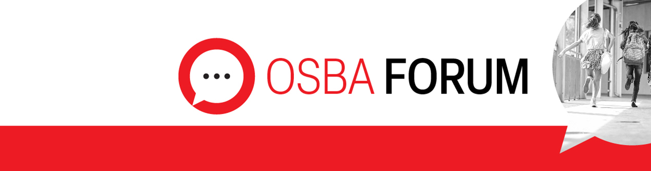 OSBA Forum with student image