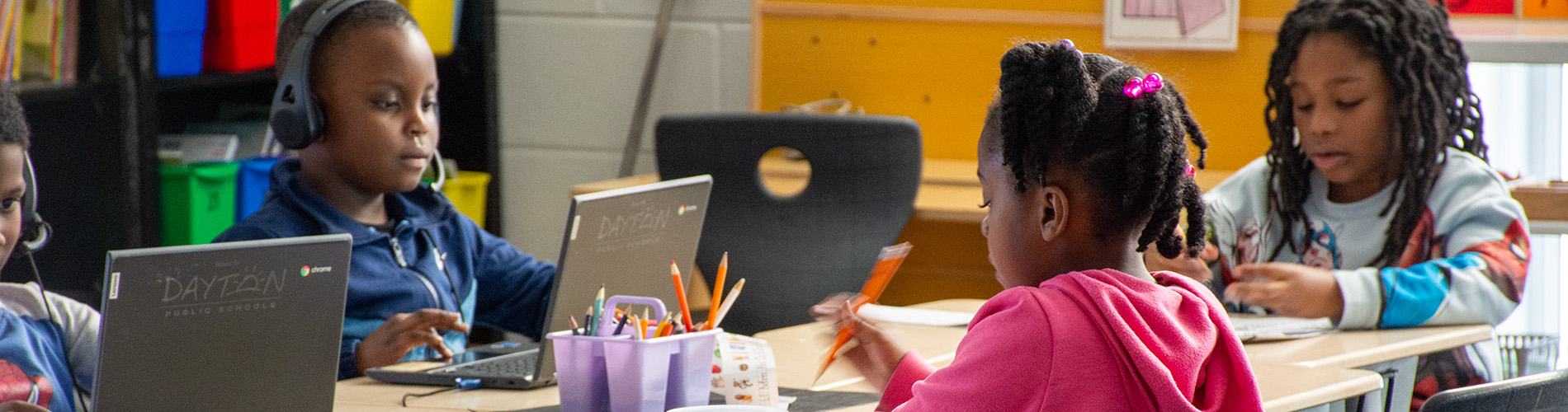 students engaged in self-directed learning activities
