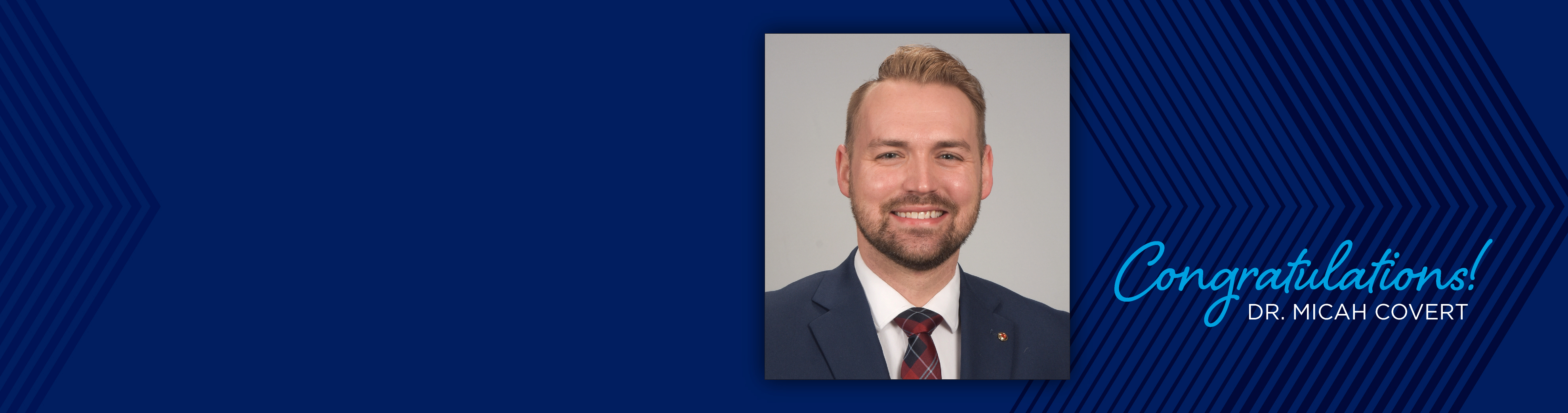 Congratulations Dr. Micah Covert