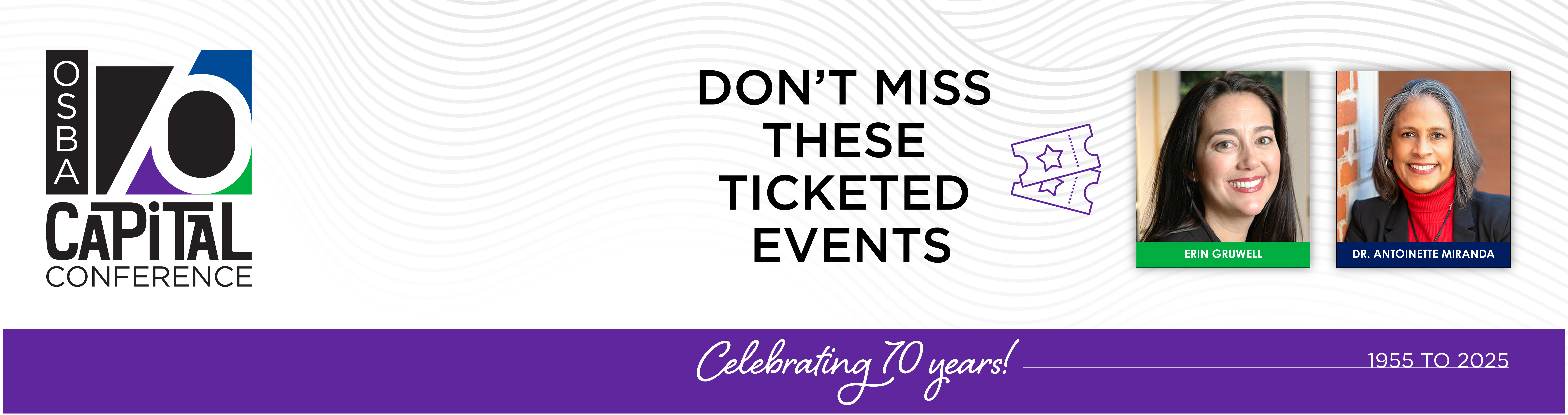 2025 special events: Erin Gruwell and Dr. Antoinette Miranda