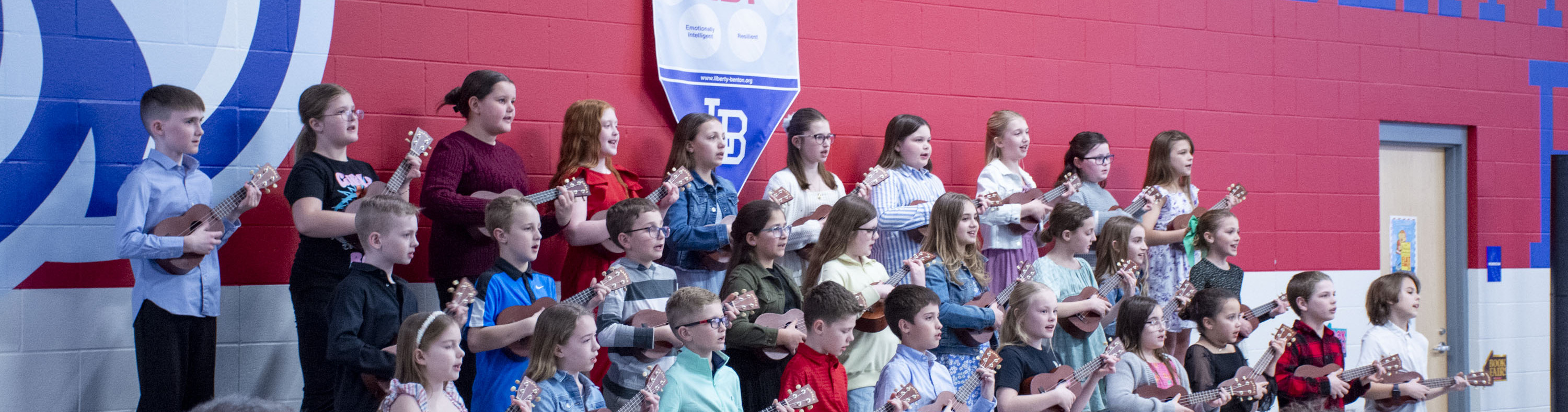 Liberty-Benton fourth-grade performers at Northwest Region Spring Conference