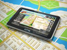 GPS and road map