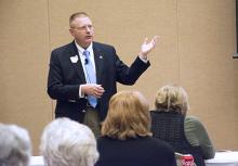 Van Keating presenting at BLI